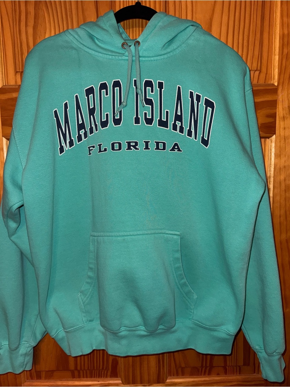 Marco Island Florida Mint Hoodie Sweatshirt Size Medium | Worn Once